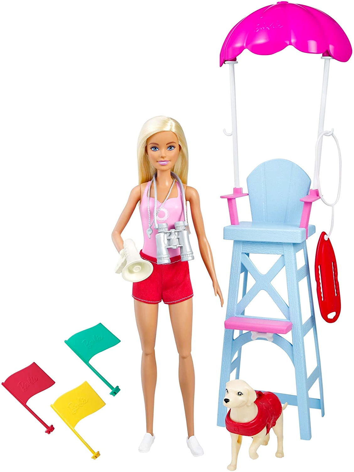 Blonde Barbie Doll Lifeguard Playset with Dog - One Shop Toy Store | New  Toys For Kids & Babies in Pakistan