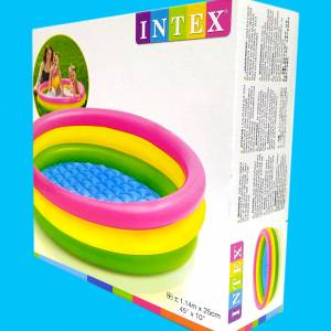 INTEX   Sunset Glow Baby Pool For Kids Inflatable-57412