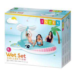 INTEX Inflatable Whale Spray Kids Pool-57440
