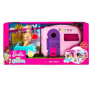 Barbie Club Chelsea Camper Playset with Chelsea Doll, -FXG90