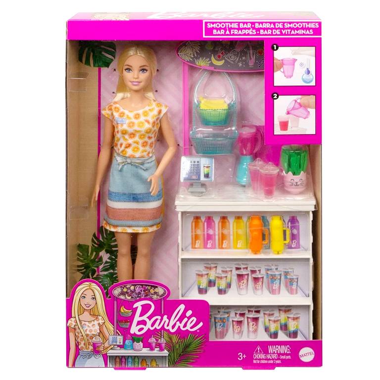 barbie smoothie bar playset