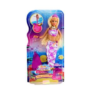 Defa-PURPLE Mermaid Lucy Doll for Girls- 8433