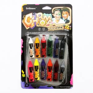 12 Colors Face Painting Pencils Body Painting Pen Stick for Children