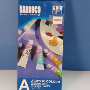 ACRYLIC COLOUR 12PCS TUBES-1206