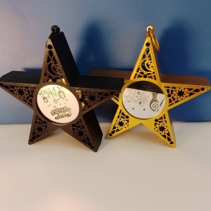 LAMP STAR LIGHT BLACK&GOLD